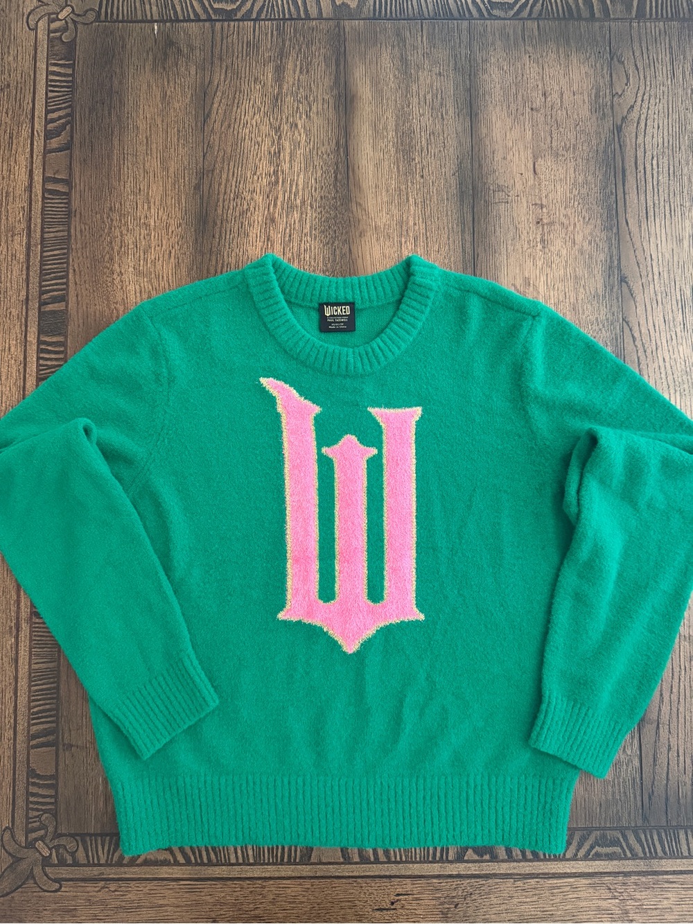 Wicked Target Paul Tazewell Sweater Green Extra Extra Small XS Adult Fuzzy Soft